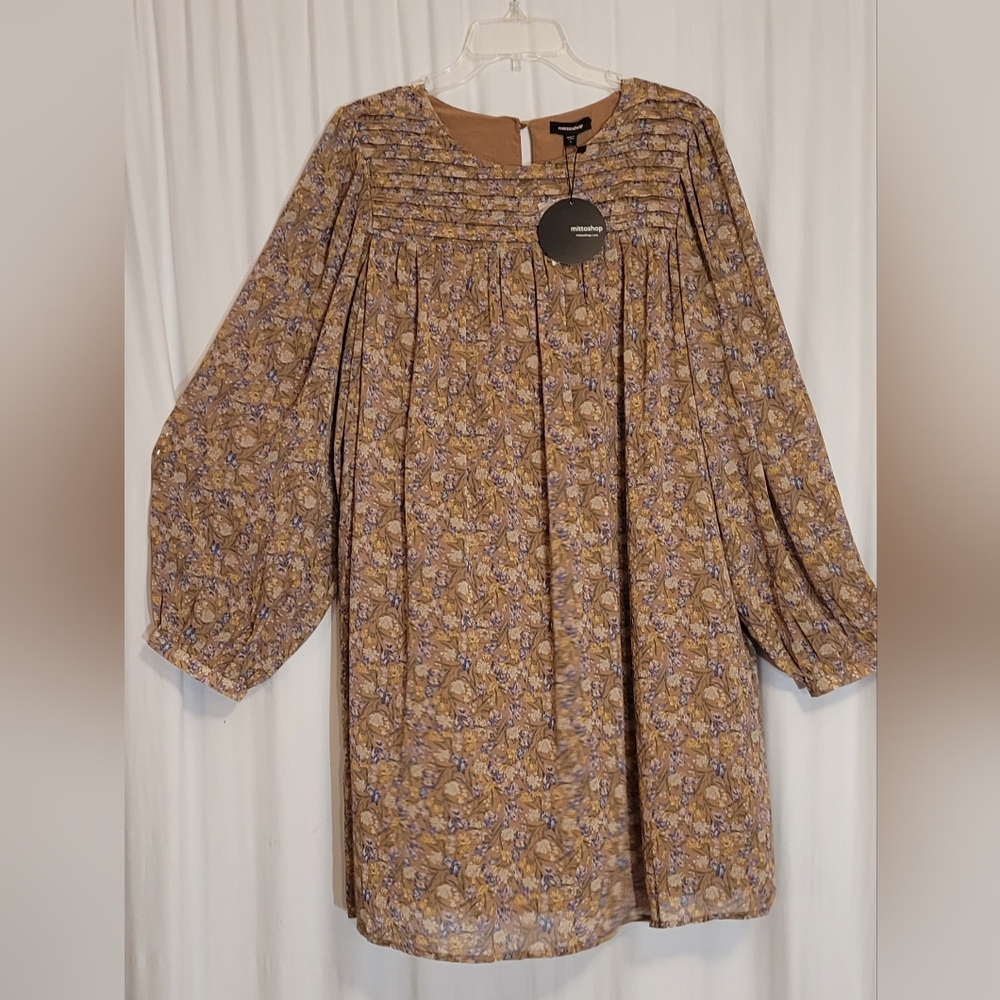 Mittoshop Floral Pleated Dress